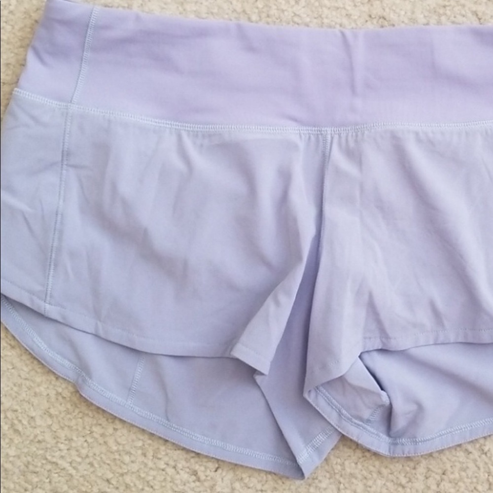 Lululemon speed up shorts 2.5 “ size 6- Berry mist
